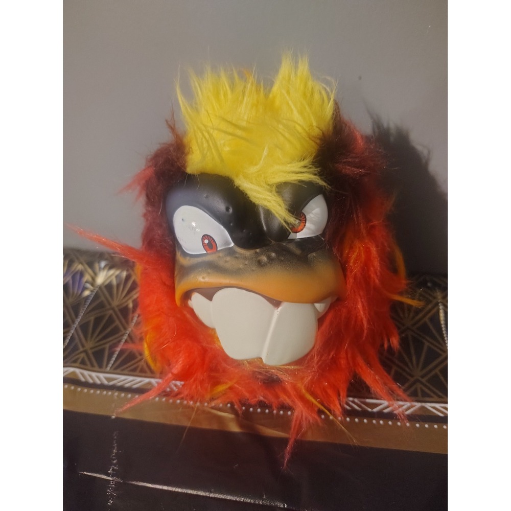 Skyrocket Grumbles Scorch Interactive Plush Monster Toy Red Orange Yellow Fur